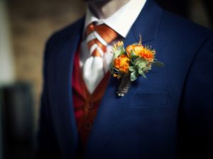 fleur marié costume