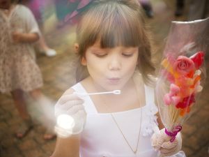 Bulle de savon mariage