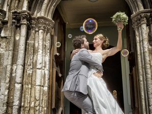 Bulles sortie d'église