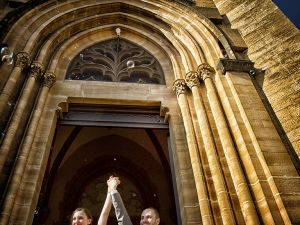 Sortie d'église mariage
