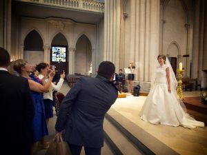 la fin de cérémonie mariage