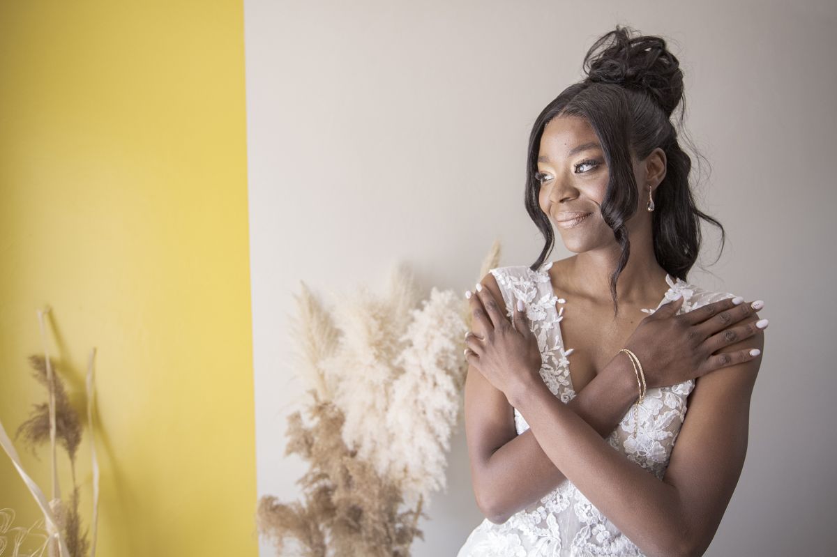 La mariée, rayonnante La mariée, rayonnante