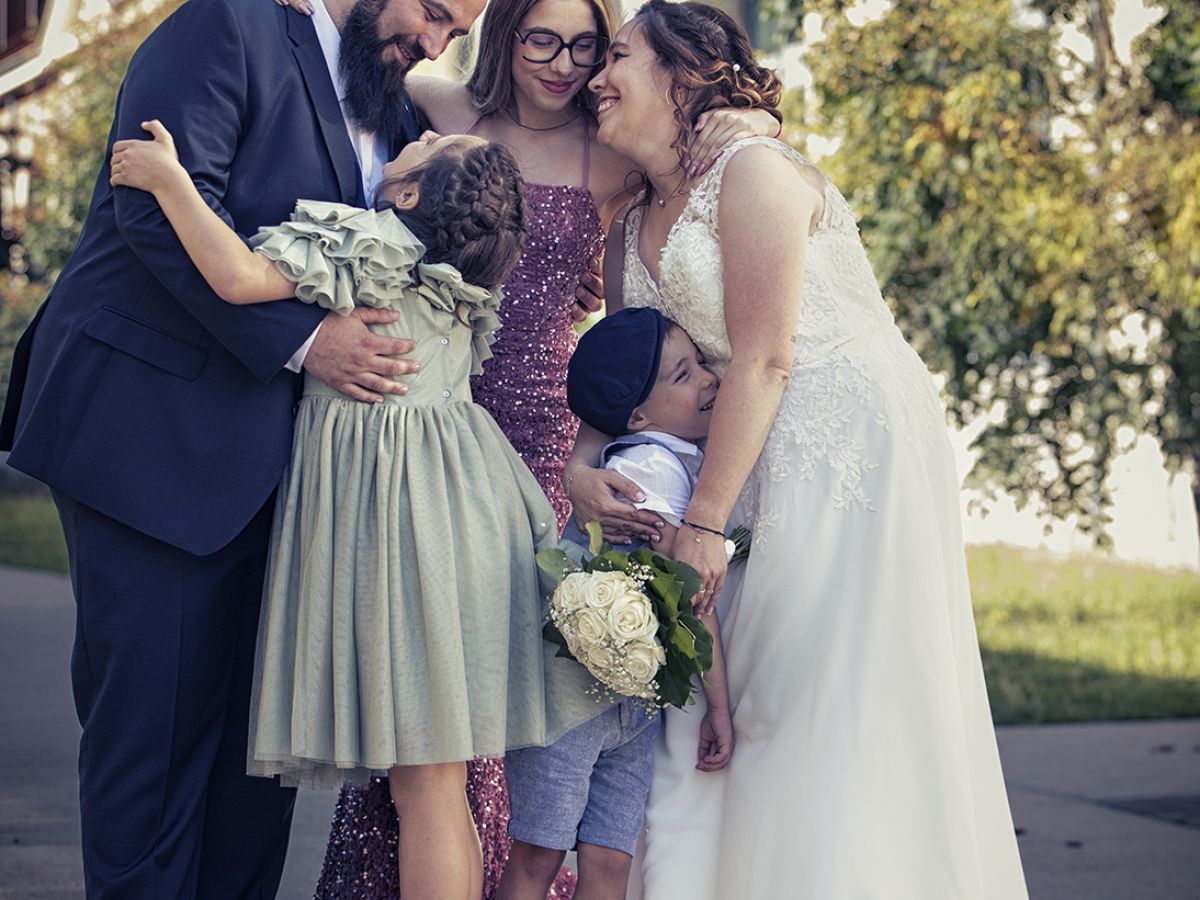 Photo de mariage : toute la famille