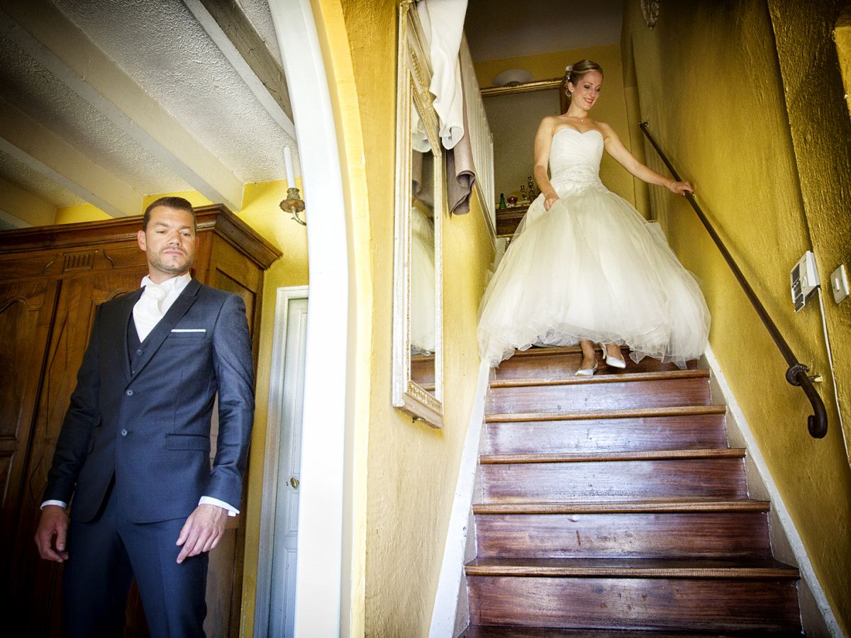 La découverte des mariés le jour J