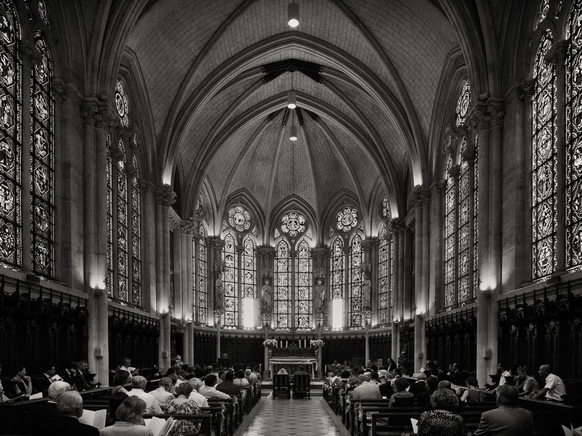 Photo de mariage à l'église