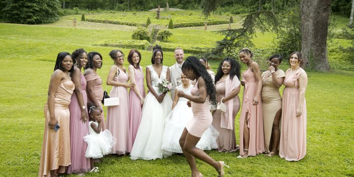 Mariage d'&eacute;t&eacute; au ch&acirc;teau d'A&icirc;n&eacute;e, pr&egrave;s de M&acirc;con